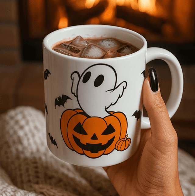 👻 Mug en céramique 340 ml “Douceur Hantée” 